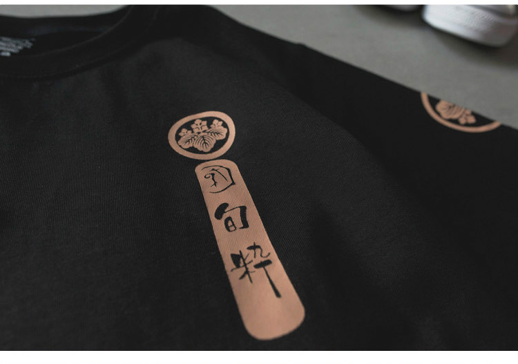 Mùa hè mới xu hướng áo thun nam tay ngắn Samurai phiên bản Hàn Quốc của các cặp đôi trẻ trung INS cotton cổ tròn cỡ lớn 	áo thun nam body