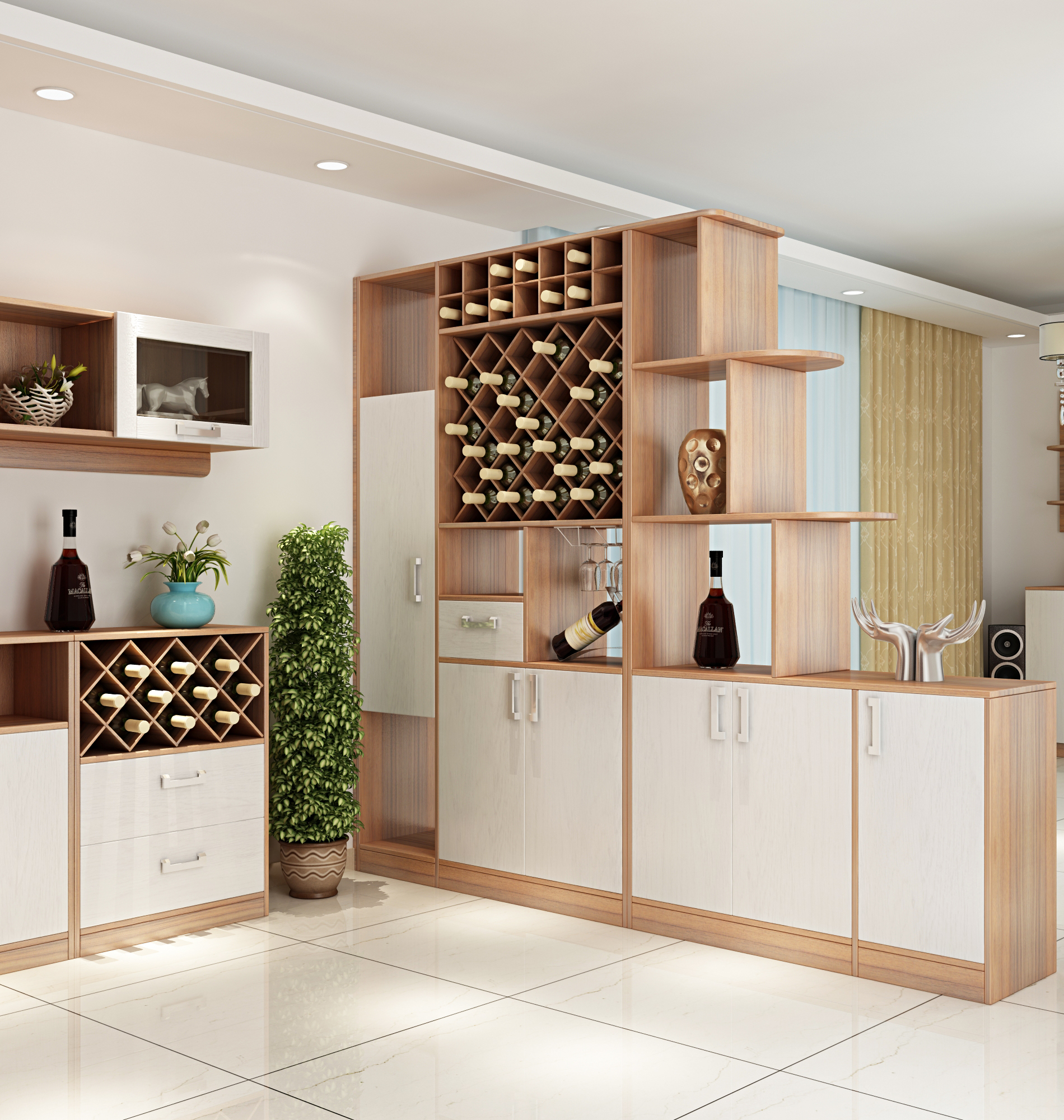 Holike Baikal gray image online and offline with the same style of modern minimalist Nordic style overall customization