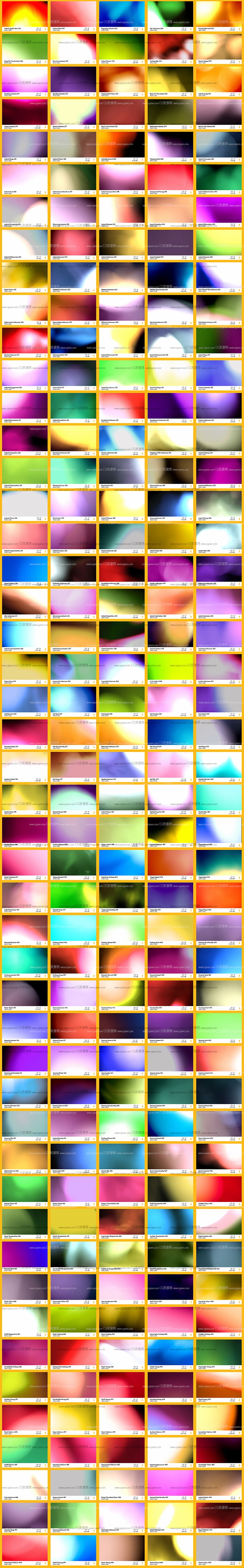 500组彩色闪烁镜头光效叠加特效与转场动画4K分辨率视频素材