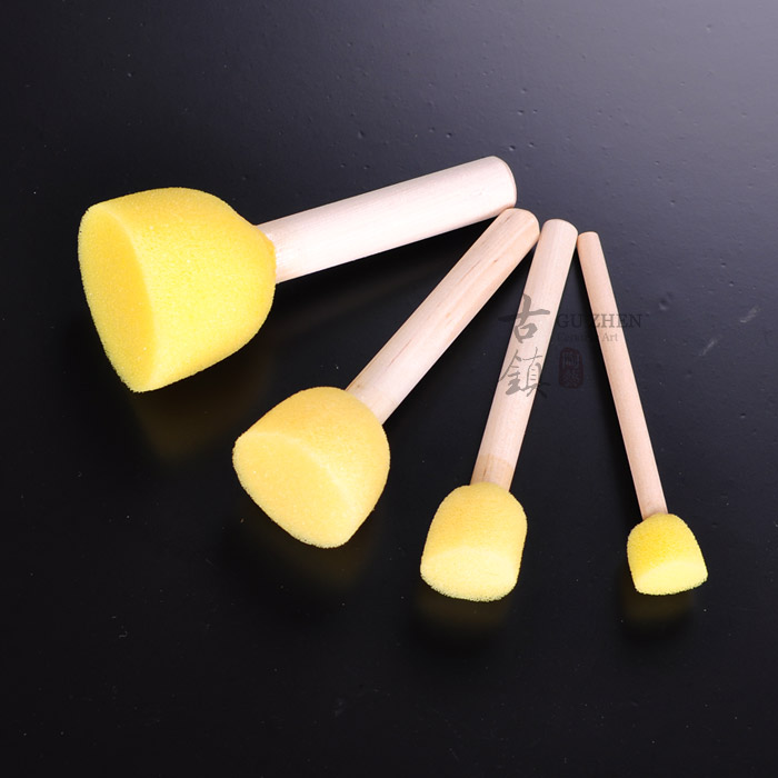 Porcelain all clay artisan pottery tools Moisturizing Sponge 4 pieces Ceramic Ceramic Sponge Brush Tao Bar School Training