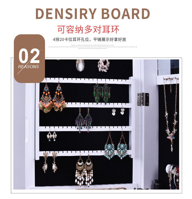 Đơn giản giảm béo gương phòng ngủ tường toàn thân gương nhà tường treo gương trang sức lưu trữ phù hợp tủ gương - Gương gương ốp tường trang trí