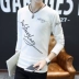 Mùa xuân mới nam áo thun dài tay Hàn Quốc Slim học sinh thanh niên chạm đáy áo thun cotton mùa xuân