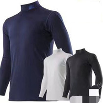 Japanese baseball and softball professional training lining high collar quick-drying breathable highly elastic and comfortable black navy blue for adults