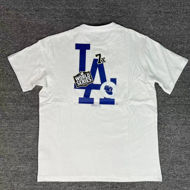 Major League Baseball Dodgers Yankees Couple Round Neck T-shirt Baseball Shirt Summer Men and Women's Short Sleeve Trendy Leisure Sports