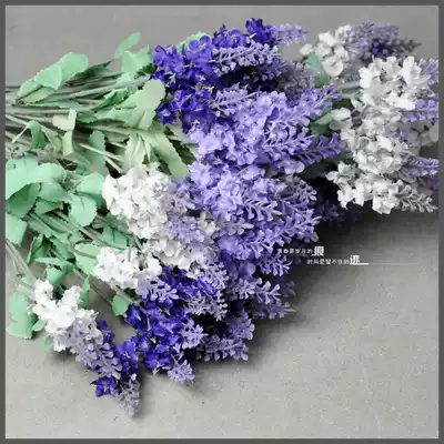 Trace 10 lavender simulation flowers, dry floral incense flowers, romantic pastoral fake flowers, silk flowers, wedding decorative flowers