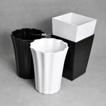 Acrylic vase Plastic flower pot flower arrangement imitation ceramic plug dried flowers Modern simple hydroponic green plant flower dish