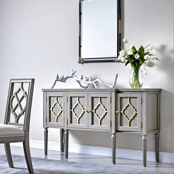 Ultra-Morandi Solid Wood Back A Few Modern Fashion Minima Living Room Dining Room Dining Room Solid Wood TV Cabinet Dining Cabinet