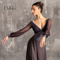 Italy imports DelllaLo Milano ballet Dance V neckline yarn Practising Gymnastics Yoga 22075