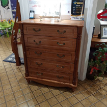 Zhiyou cabin American style childrens room solid wood chest of drawers British simple bedroom bedside cabinet physical store furniture zy24