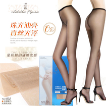 La Bella La Bela Figura glitter silk thread crotch ultra thin 0D Pearl sexy seamless stockings L832