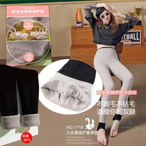 2021 Winter Style Goose suede kneecap kneecap with velvety thickened double-layered warm-free first-line crotch female underpants sock