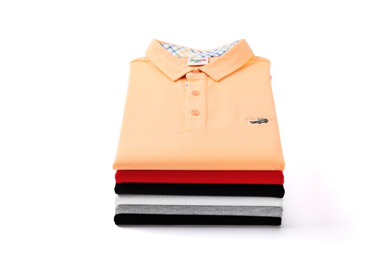 Áo sơ mi cá sấu polo nam dài tay ve áo cotton mỏng áo thun kinh doanh giản dị Paul Thanh niên thủy triều mùa thu đông áo polo nam hàng hiệu