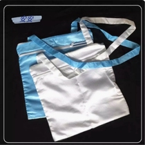 Special anti-static clothing for electronics factories one-shoulder double-layer zipper anti-static blue and white dust-free bag storage cross-body bag