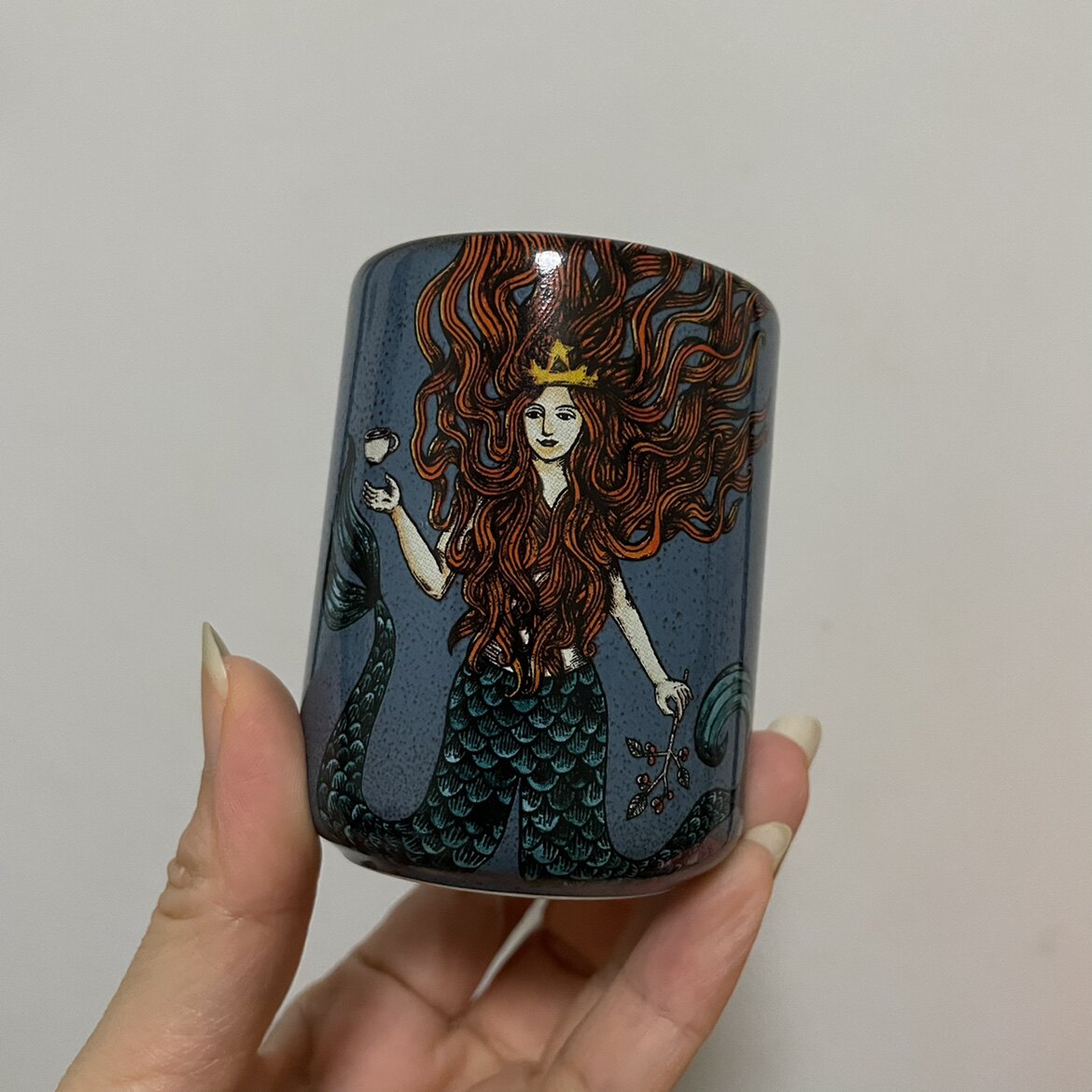 Spot Starbucks Deep Sea Mermaid Goddess Tasting Cup Ceramic Mug 3oz