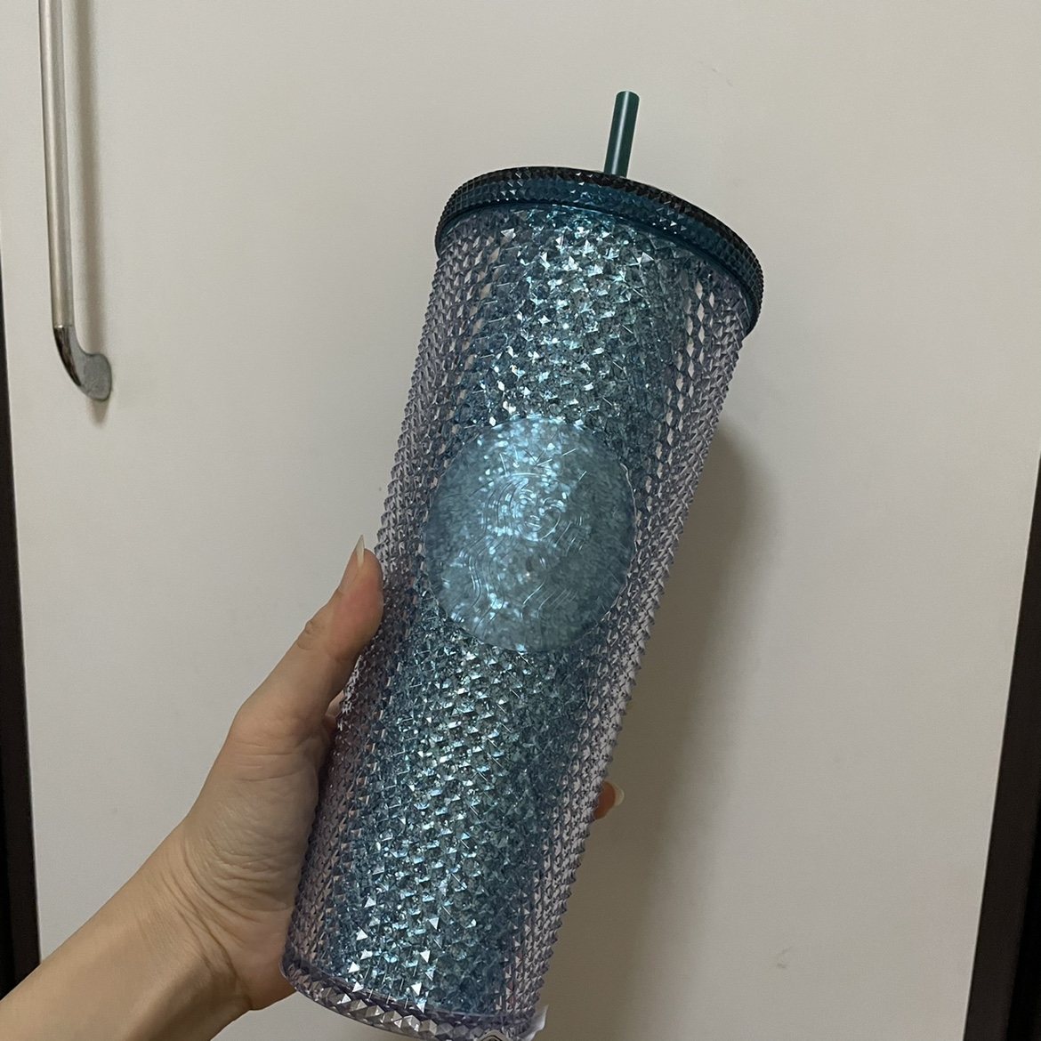 Spot Korea Starbucks Flash Blue Durian Cup 710ml