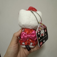 Сувенир Hello Kitty 现货日本带回hello kitty日系和风主题可爱毛绒挂件