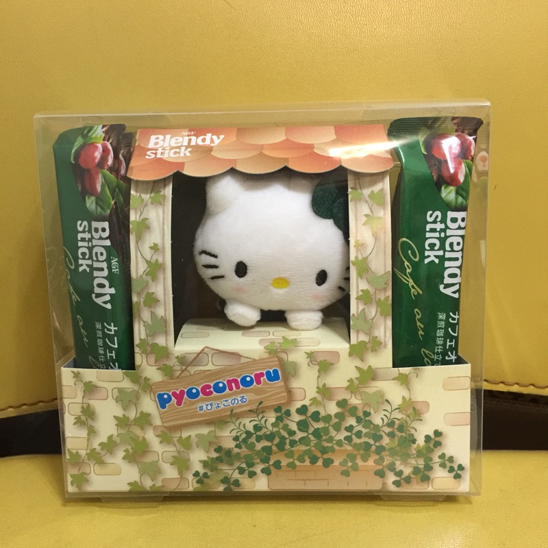 Japan limited hello kitty blendy stickpyoconoru groveling paparazzi white no coffee