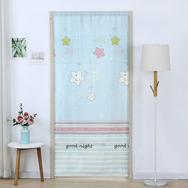 Velcro Door Curtain Fabric Double-Sided Curtain Bedroom Air Conditioning Windproof Partition Window Dressing Room Kitchen Door Curtain Home Curtain Velcro Door Curtain Fabric Double-Sided Curtain Bedroom Air Conditioning Windproof Partition Window Dressing Room Kitchen Door Curtain Home Curtain