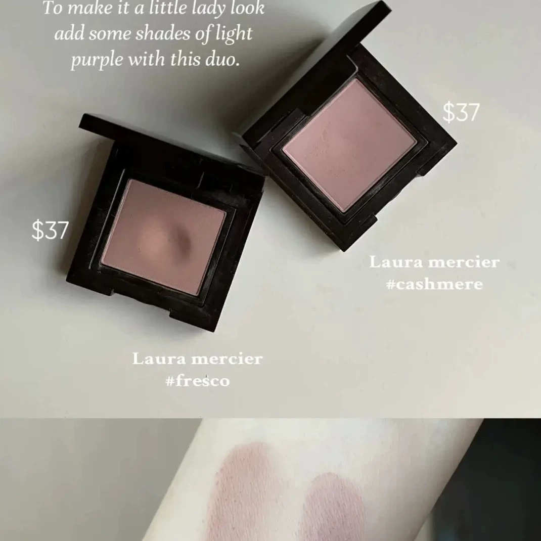 Spot LAURA MERCIER/Rolla Монохромные матовые тени 2.6g Розово-коричневые FRESCO