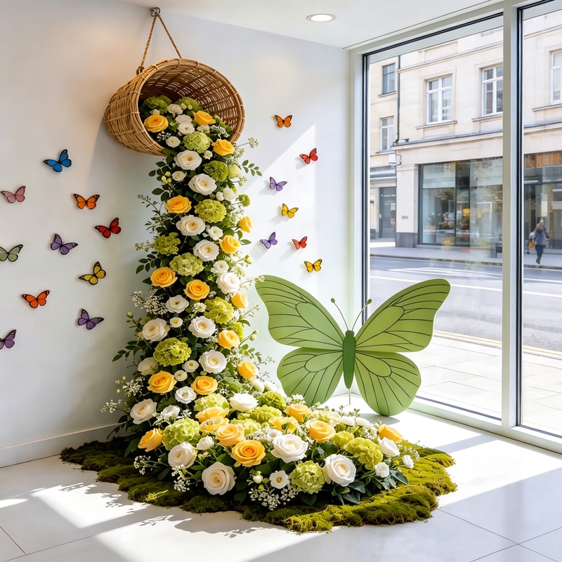 Artificial Flower Decoration for Shopping Malls, Stores, Guesthouses, Scenic Spots, Waterfall Flower Walls, Dessert Shop Window Displays Artificial Flower Decoration for Shopping Malls, Stores, Guesthouses, Scenic Spots, Waterfall Flower Walls, Dessert Shop Window Displays