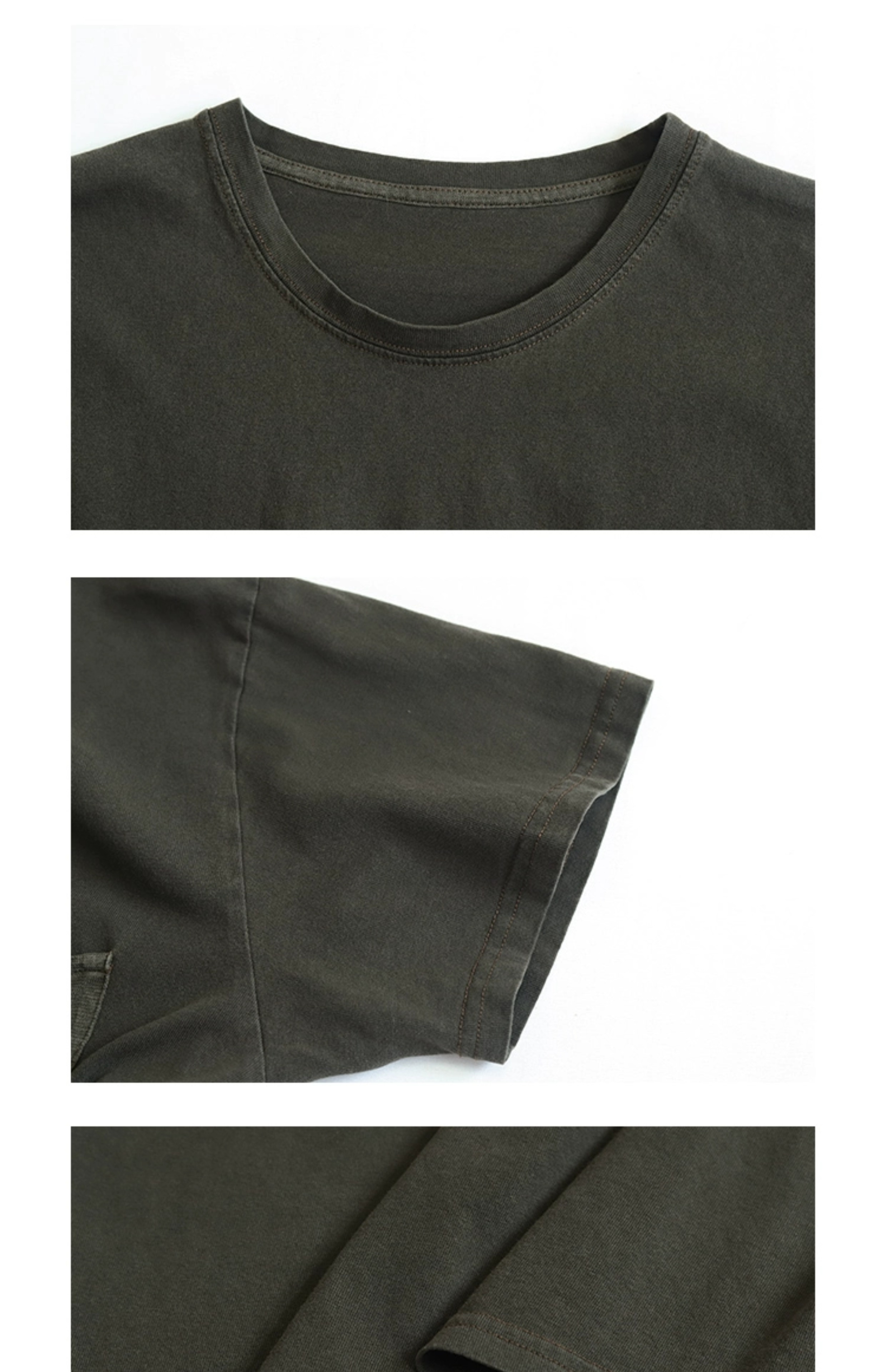 レトロ文学青年純綿ニット半袖Tシャツ - ベスト - その他の素材 多色