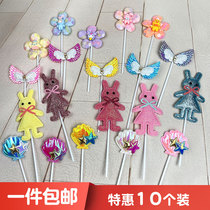 Shell mermaid cake decorated with cute simple wings fresh flowers childrens dessert plugin