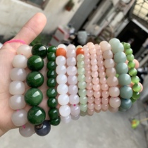 Xiao Fei Jade Hetian Jade Bracelet Jasper White Jade Lotus Root Pink Sapphire Bracelet Necklace Special Photography
