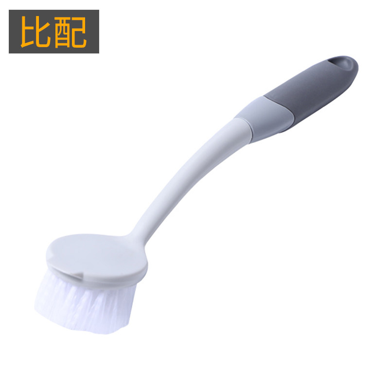 () Kitchen Cleaning Brush Bowl Wash Pan Brush Descaling Oil Stain Brush Pan Thever Dishwashing Brush Pan Brush Long Handle Brush