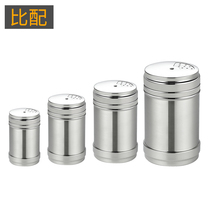 () stainless steel seasoning bottle barbecue seasoning jar rotary with hole spreader chili pepper powder bottle