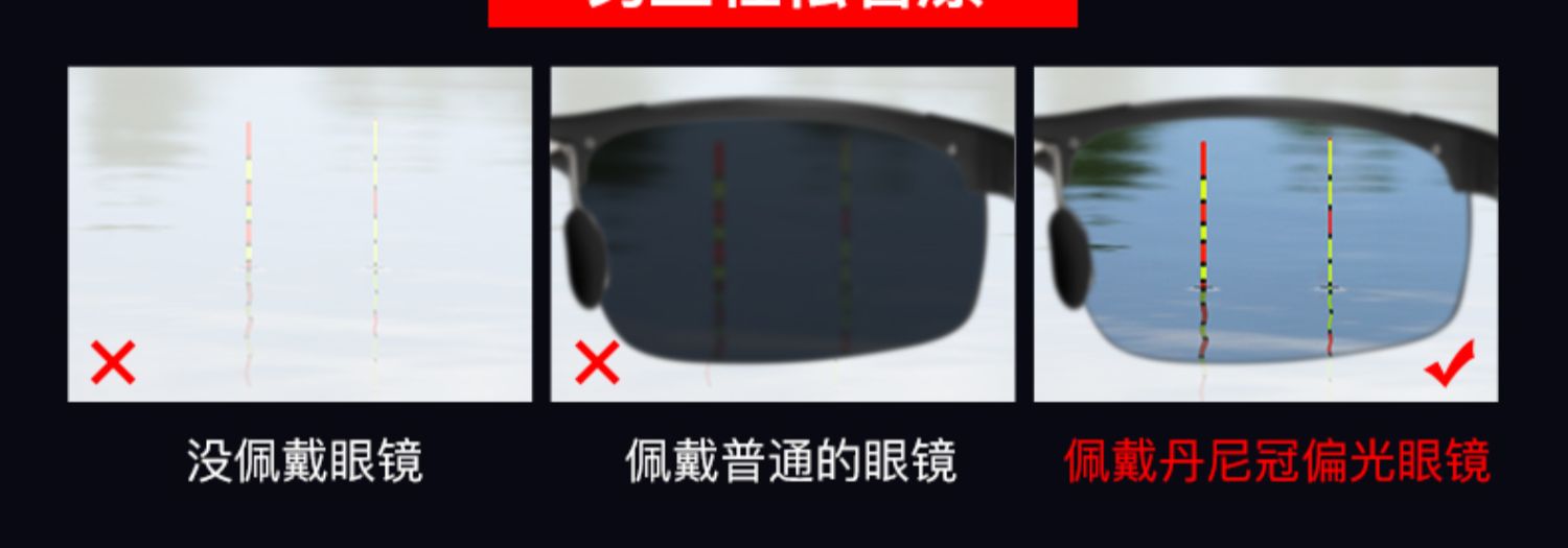 Kính râm Daniel Crown Kính lái xe nam Lái xe Kính râm phân cực HD Xem kính câu cá Kính nhìn đêm kính cartier