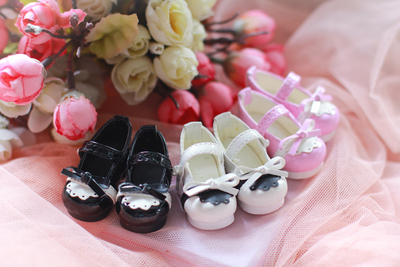 taobao agent Spot [Flower Ling] 1/6bjd shoes cute buckle cake leather shoes RL YOSD AI myou
