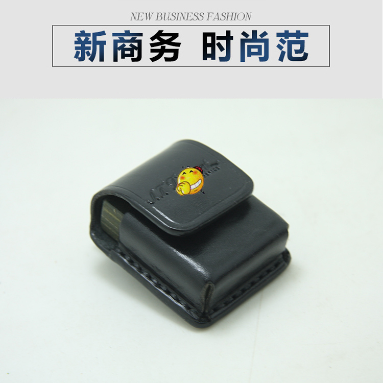 Handmade leather lighter protective leather case suitable for Dupont L1 small men's business casual anti-fall hanging waist customized