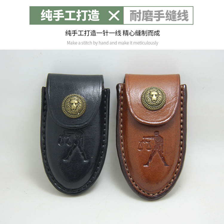 Handmade genuine leather car key bag suitable for nisan Infini di hung waist anti-fall male leather sheath protective sleeve-Taobao