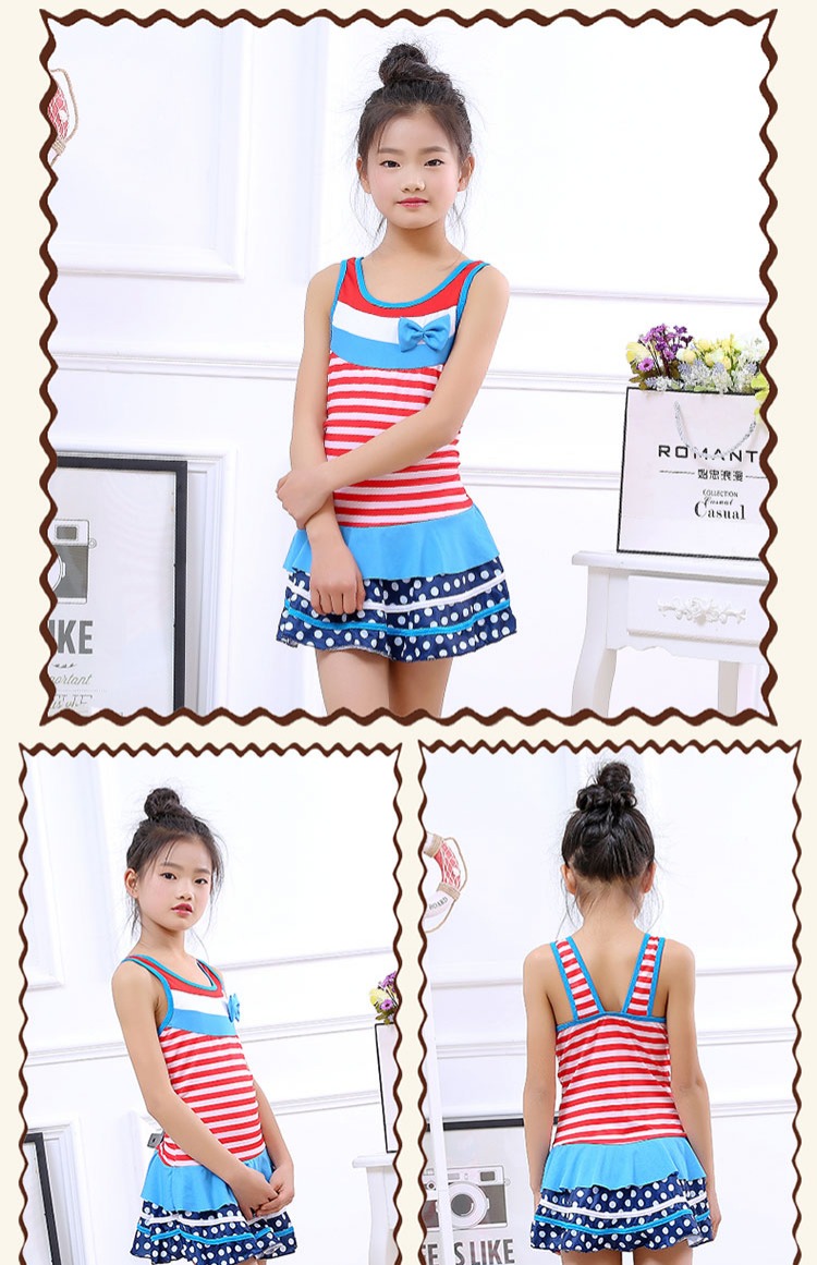 Đồ bơi mới cho bé gái một mảnh dễ thương, đồ bơi cho bé gái -10-12-13-15 tuổi áo tắm trẻ em