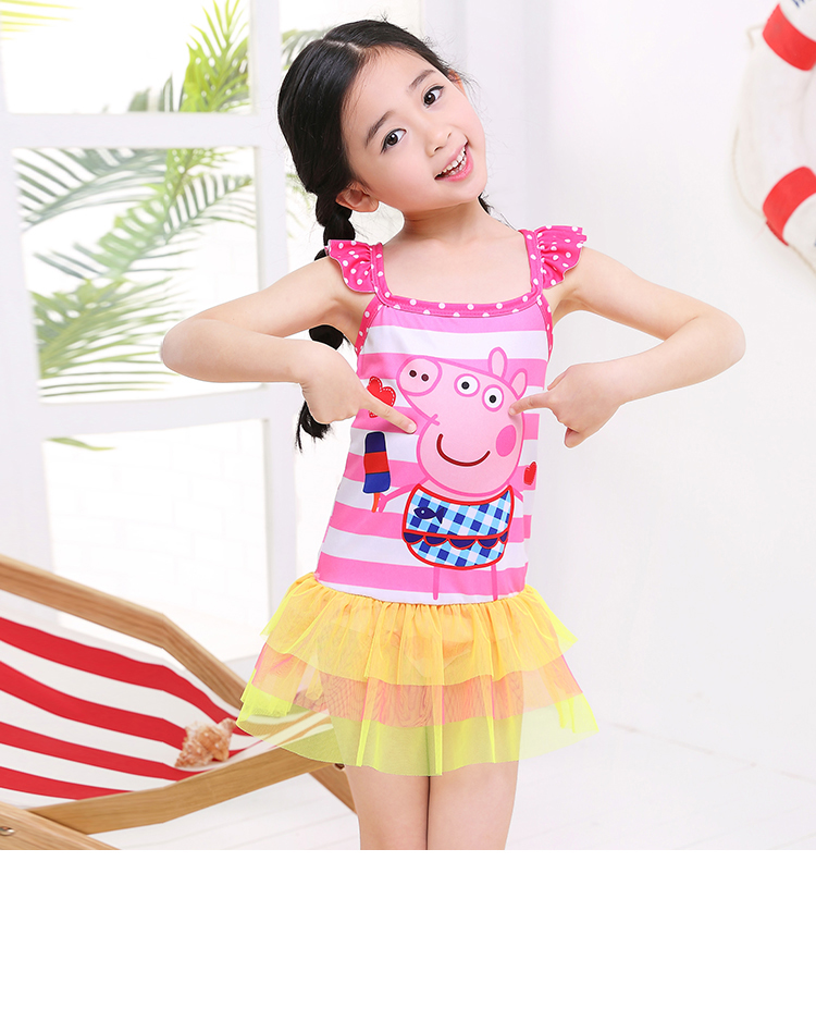 Đồ bơi trẻ em 3-6 tuổi nữ trẻ em dễ thương kiểu váy công chúa mùa xuân nóng - Bộ đồ bơi của Kid bộ bơi dài tay bé gái