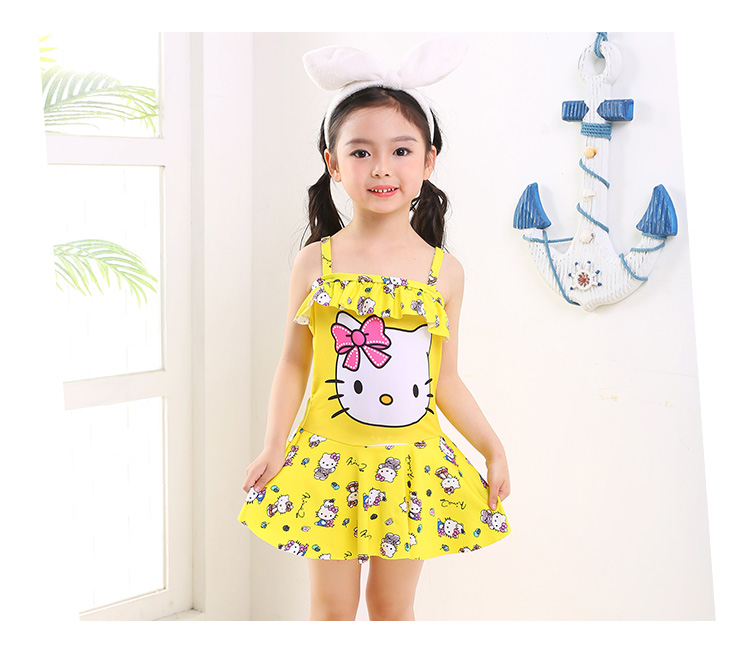 Đồ bơi bé gái 3-4-5-6-7 tuổi Đồ bơi trẻ em cho bé gái Đồ bơi váy công chúa nhỏ dễ thương - Bộ đồ bơi của Kid bikini cho bé gái