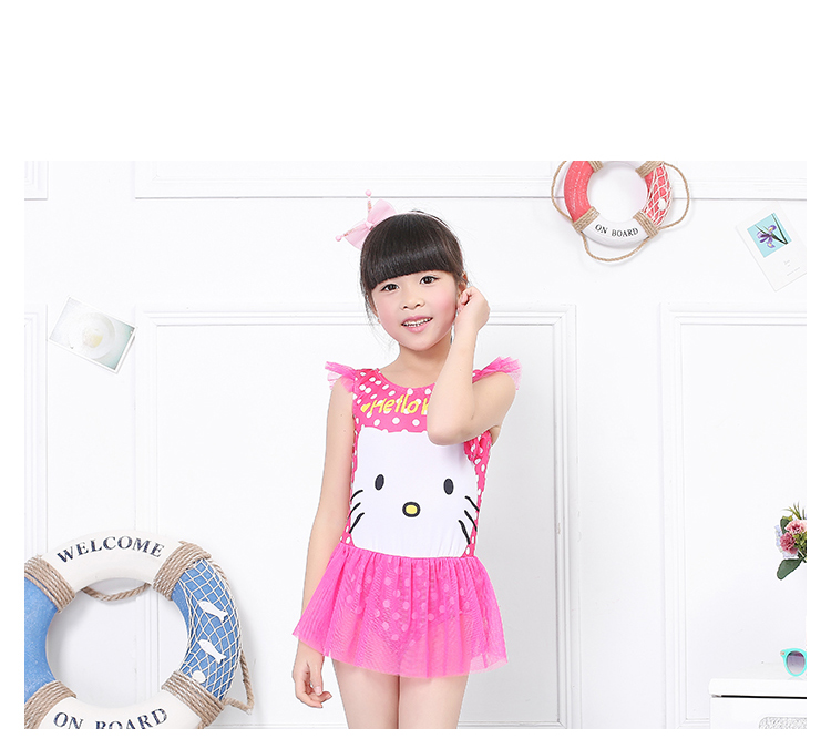 Cô gái đồ bơi dính liền công chúa thiết lập dễ thương trẻ em bé mới áo tắm 4-8 tuổi bán buôn do boi cho be
