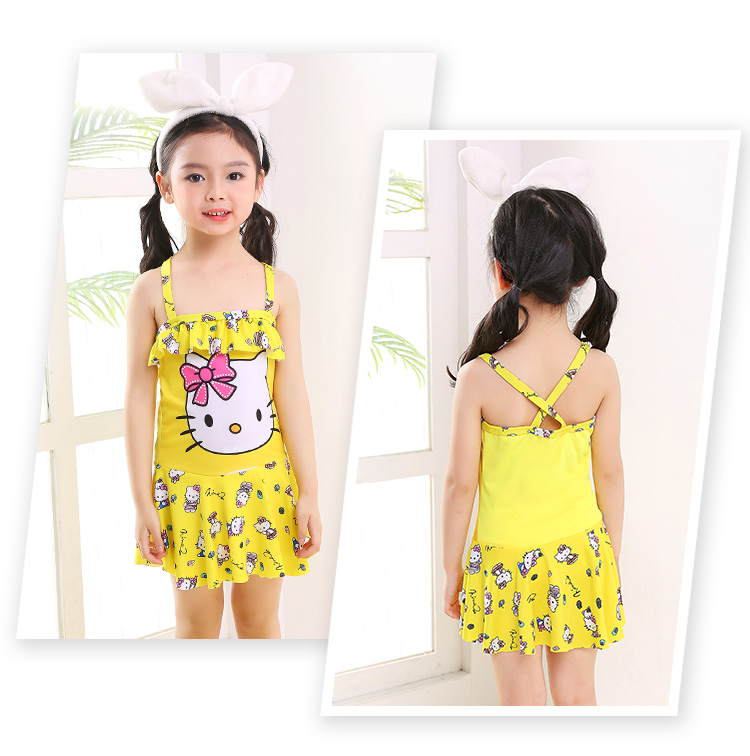 Đồ bơi bé gái 3-4-5-6-7 tuổi Đồ bơi trẻ em cho bé gái Đồ bơi váy công chúa nhỏ dễ thương - Bộ đồ bơi của Kid bikini cho bé gái