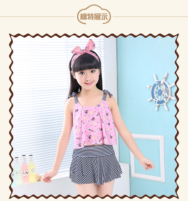 10-11-12-13-14-15 tuổi Đồ bơi trẻ em lớn cho bé gái Phiên bản Hàn Quốc của váy xẻ bé gái áo tắm - Bộ đồ bơi của Kid quần bơi trẻ em nam