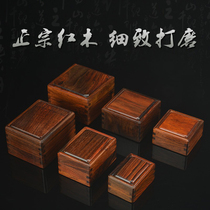 Red Wood First Decorated Box Red Acid Branches Wooden Lettering Commemorative Coins Collection Boxes Ancient Coin Coins to Play Solid Wood Box