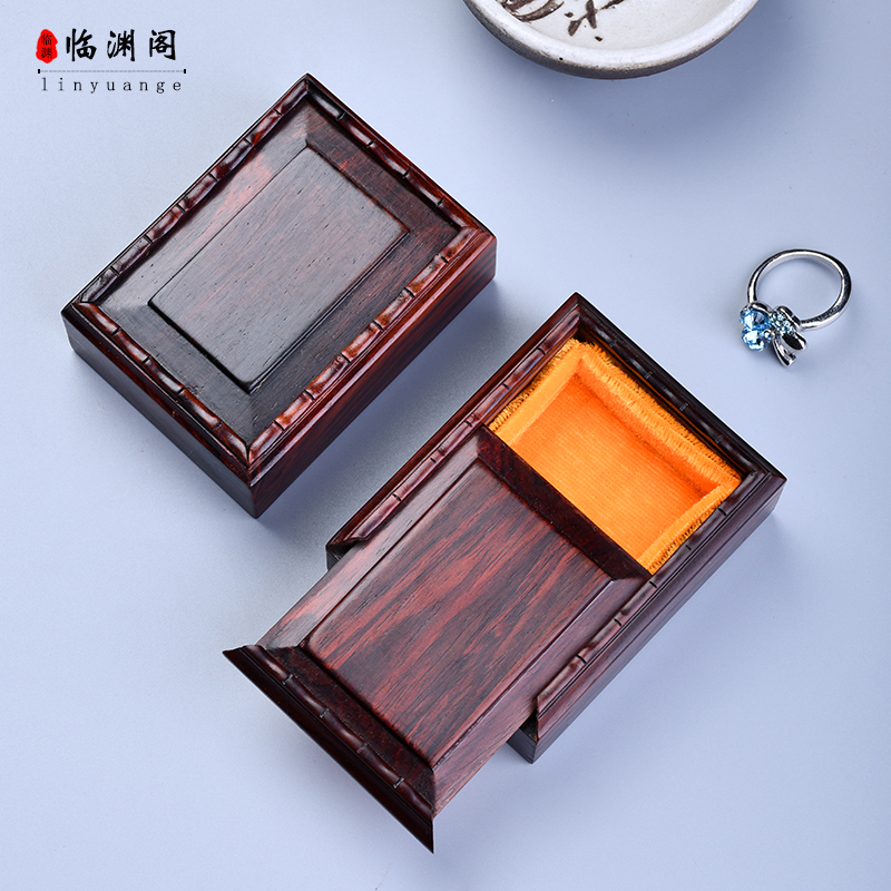 Large Red Acid Branches First Accessories Box Red Wood Box Containing Box Handstring Box Ornament Box Red Wood Small Case Earrings Ring Containing