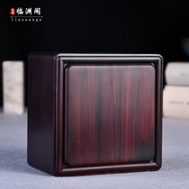 Purple Sandalwood Box First Аксессуары Box Red Wood Ornamage Box Solid Wood Small Box Collection Box Gold And Silver