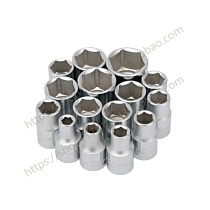 Dongliang South Yu 1 2 white short hexagon socket big fly fast ratchet sleeve head wrench big auto repair hardware tools