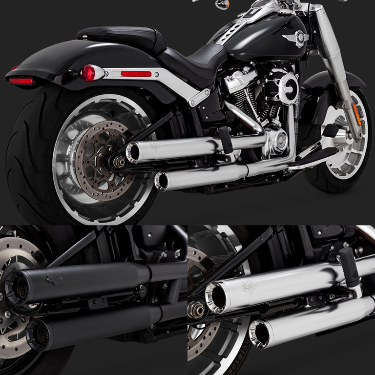 Spot Harley 18 soft tail fat boy breaker Street Fighter Luwei successor TAG Heuer modified VH tail exhaust