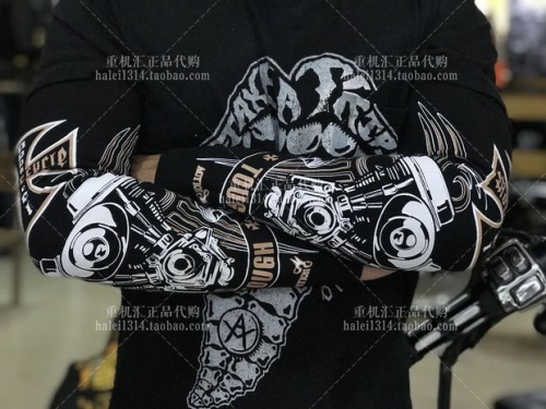 Spot Harley Indian retro motorcycle rider's protective arm sunscreen sleeve engine riding arm sleeve thickened male-Taobao