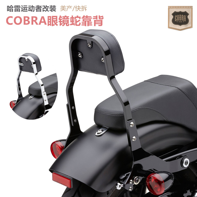 Beauty Production Hale 883 X48 1200 Retrofit Back-to-back Cobra Glasses Snake Passenger Rear Leaning On Shelf Black