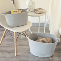 Export to Europe and the United States large cotton thread dirty clothes basket can be washed environmentally friendly storage bag mixed basket wardrobe storage basket