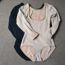 Autumn and winter models with velvet long sleeves one-piece body shaping underwear breastfeeding cold-proof postpartum body shaping body thermal underwear womens chest postpartum
