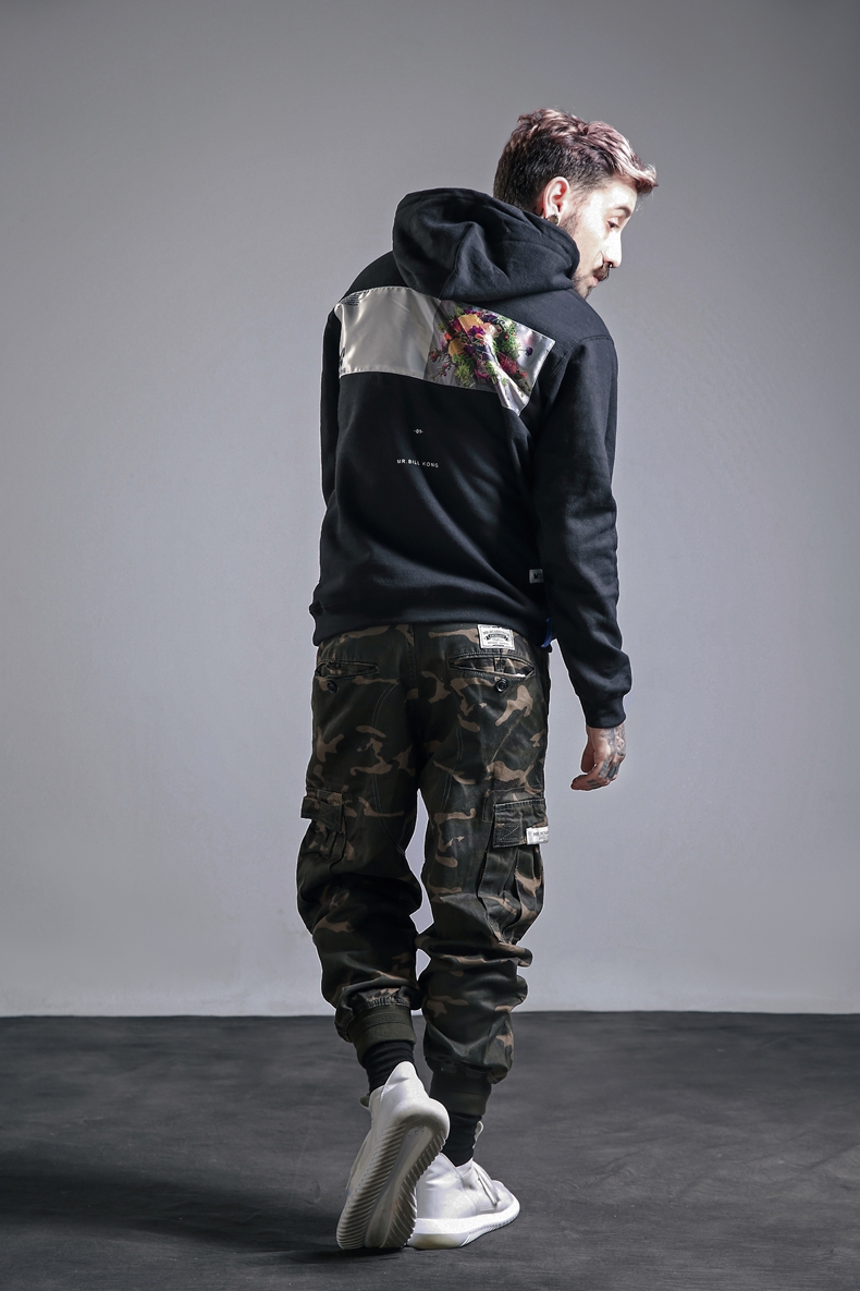 Áo len nam mùa thu có mũ trùm đầu nam phiên bản mũ lưỡi trai Hàn Quốc áo hoodie nỉ bông dày