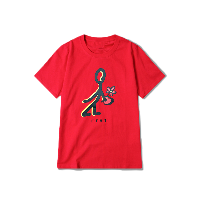 Mùa hè INS cùng một đoạn áo thun ngắn tay học sinh lỏng lẻo Harajuku hip-hop Hàn Quốc ulzzang nửa tay yêu nam nữ triều áo thun nam basic